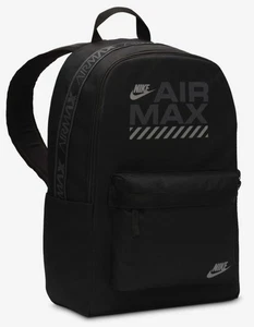 Nike Air Max Heritage 25L Backpack School/Work/Gym Black-White FREE SHIPPING - Picture 1 of 10