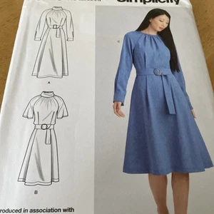 2022 Simplicity K9225 Raglan Dress Sewing Pattern Multi-Size UNCUT - Picture 1 of 3