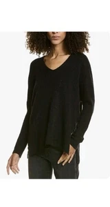 All Saints Rhoda V-Ausschnitt Pullover Medium Wolle Alpaka Mischung Dolman kuschelig offen gewebt - Bild 1 von 14