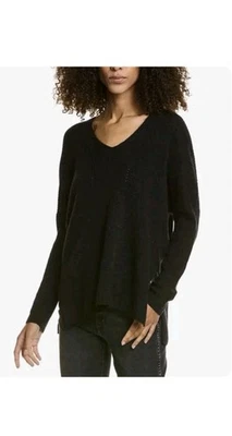 All Saints Rhoda V Neck Sweater Medium Wool Alpaca Blend Dolman Cozy  Open Weave - Image 1 of 4