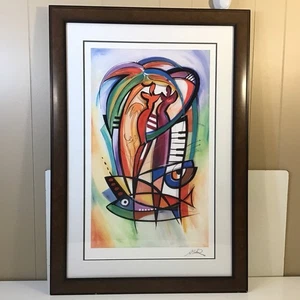 Alfred Goekel w/COA Rhythm In The Tropics Seriolithograph Signed in the Plate  - Picture 1 of 9