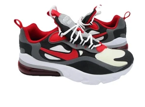 Gebrauchte Nike Air Max 270 React BQ0103-011 Eisengrau Rot Schwarz Schuhe Größe 6y - Bild 1 von 7