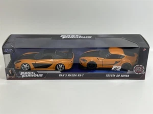 Fast And Furious 2 Coche Set Hans Mazda RX-7 Toyota Gr Supra 1 :3 2 Jada 32910D - Imagen 1 de 5