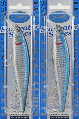 (LOTE DE 2) PONTEIRO SW LUCKY CRAFT 128SP 5" 1OZ SWPT128-721 ZEB MS AURO BLK K7205 - Imagem 1 de 2