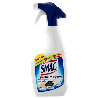 Smac Sgrassatore Spray per Superfici Moderne e Delicate Detergente per Casa e