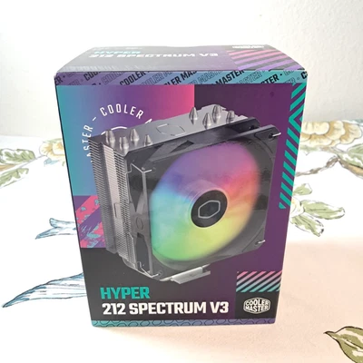 Cooler Master Hyper 212 Spectrum V3 CPU Air Cooler ARGB Sync 120mm PWM Fan 4Pin - Image 1 of 4