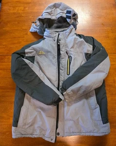 OutdoorSport Uomo XL Impermeabile Invernale Giacca Sci Neve Pile Termico con Cappuccio Grigio - Foto 1 di 15