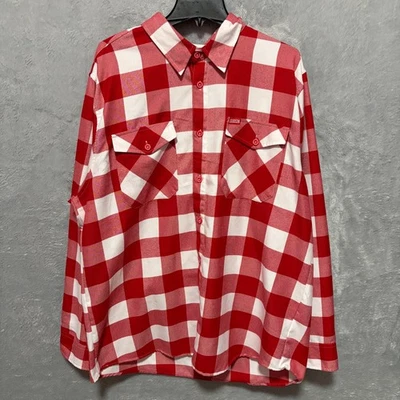 Dixxon Flannel Shirt The Otto Mens 2XL Red Plaid Long Sleeve Button Down - Image 1 of 4