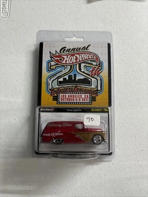 Coche benéfico Hot Wheels 25ª Convención Anual 55 panel Chevy NÚMERO BAJO Foto 1 de 2