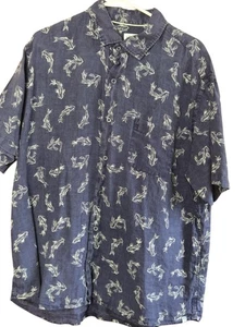 Camicia Peter Millar Secret Cove in lino con bottoni. Taglia XL - Foto 1 di 4