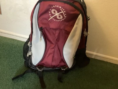 High Sierra Yosemite Mountaineering Red and gray Backpack Outdoor Camping - Image 1 of 4