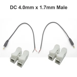 2pcs DC Power Cable 4.0mm 1.7mm Male 22AWG Compact Electronics Router LED Strip - Picture 1 of 8