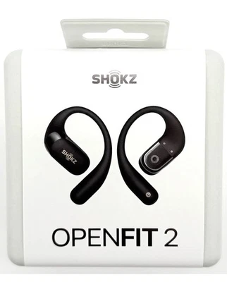 New Shokz OpenFit 2 True Wireless Open-Ear Earphones - Black T920