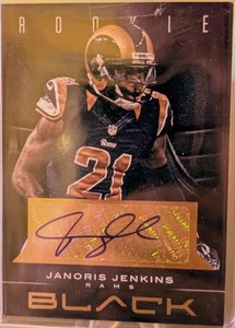 2012 Panini Black - Rookie Janoris Jenkins #145 Gold /99 (RC) - Picture 1 of 4