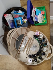 Huge Lot Vintage Sewing Notions Threads, Needles, Buttons And Lots More! - Picture 1 of 19