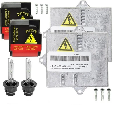 Juego de 2 piezas de encendedor de lastre de xenón y bombillas HID D2S para BMW X3 M6 650i 645Ci 330Ci 325Ci Foto 1 de 4