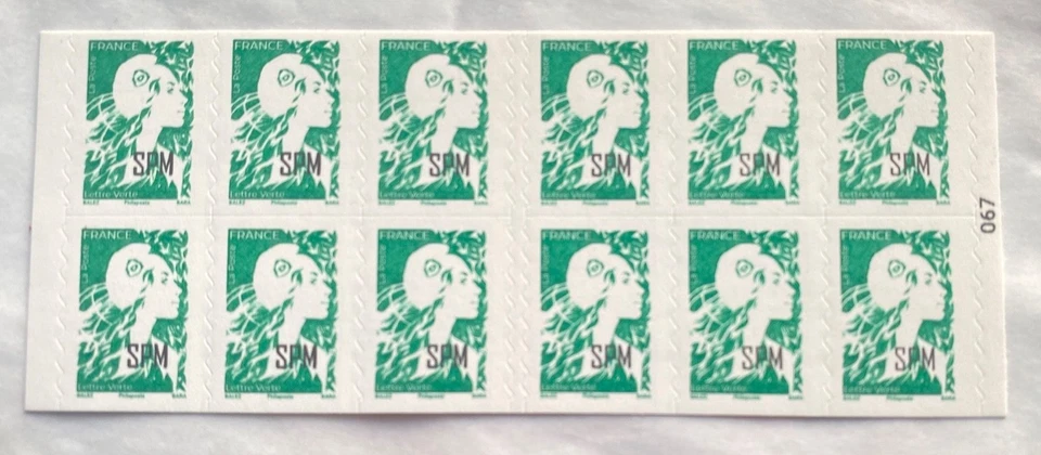 Carnet SAINT PIERRE ET MIQUELON 2023 Marianne de l'avenir  Surcharge SPM - Photo 1/1