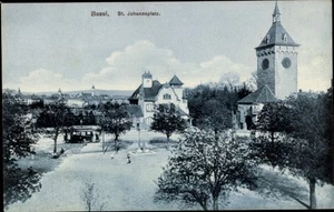 Ak Basel Stadt Schweiz, St. Johannsplatz - 4817057 - Bild 1 von 2