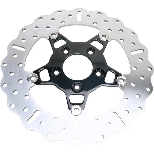 Rotor de freio EBC 5 botões contorno flutuante banda larga preto #FSD012CBLK - Imagem 1 de 1