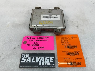 04 05 GMC CHEVROLET SILVERADO 2500HD 3500HD MOTOR 6.6 LLY ECU ECM 15228726 Foto 1 de 4