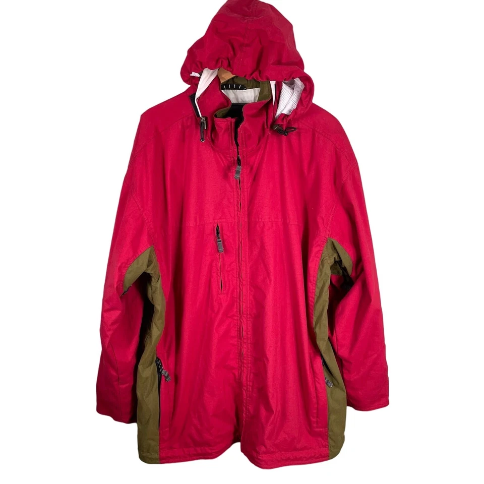 Obermeyer Delaney Red Hooded Ski Snowboard Jacket Men's Size Large - Image 1 of 4