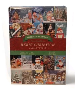 Rompecabezas Calendario de Adviento FELIZ NAVIDAD 1000 Piezas Nuevo Precintado - Imagen 1 de 1