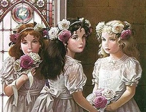 BRIDE'S MAIDS - PATI BANNISTER - LTD ED Print - Signed & Numbered - Picture 1 of 1