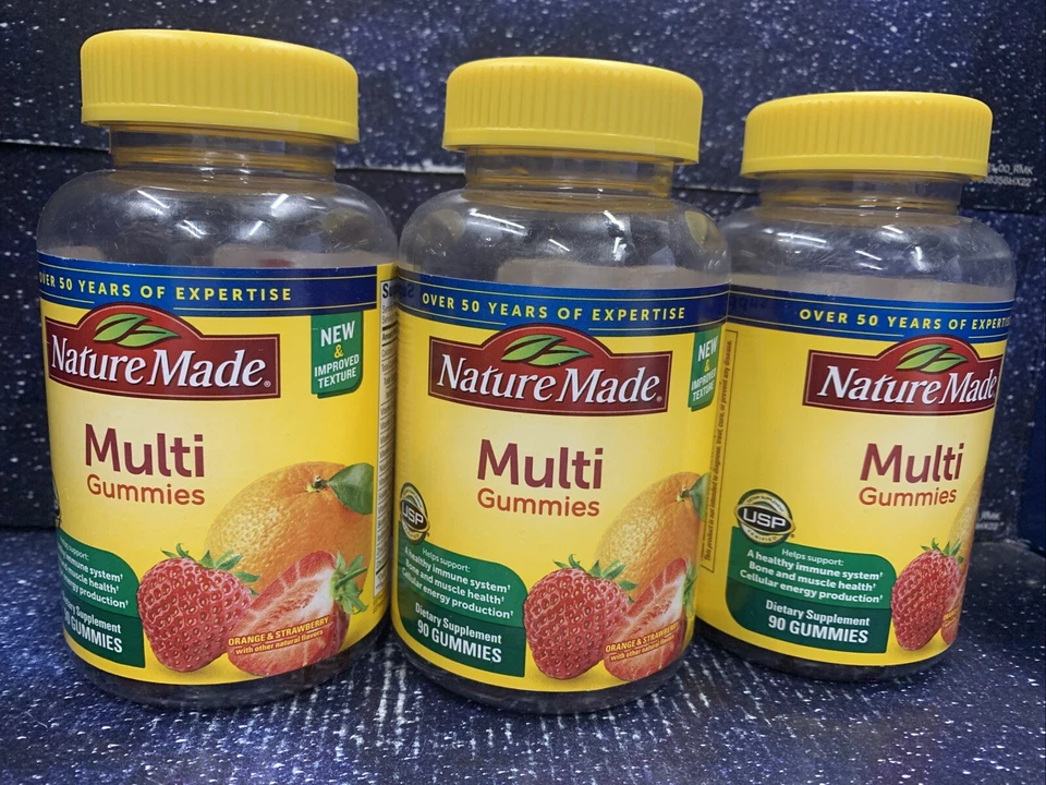 2 X Gomitas Multi Hechas en la Naturaleza para Adultos Nutricionales 90 Ct Exp: Leer Descripción Foto 1 de 4