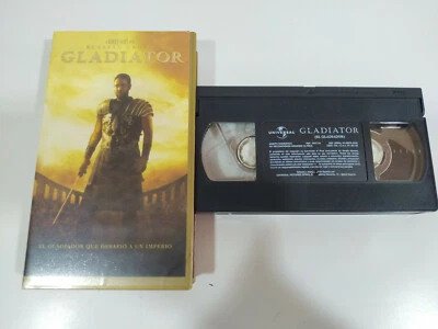Russell Crowe Gladiator Ridley Scott - VHS Nastro Spagnolo - 3T - Immagine 1 di 3