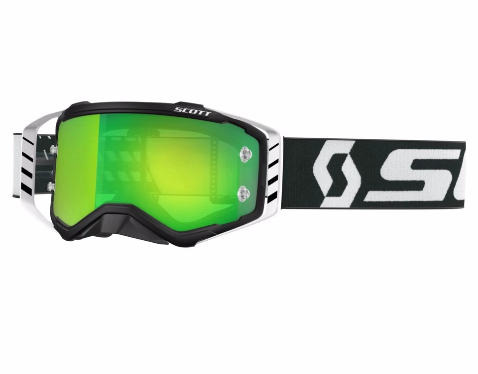Scott Prospect Motocross MX Gafas con Cromado Obras Lentes Espejo Arrancar - Imagen 1 de 1