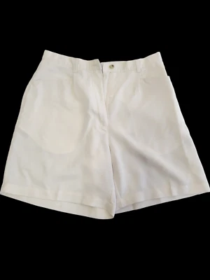 Шорты Adidas Activewear кремовые белые однотонные с ребристым узором женские размер 12 - Изображение 1 из 4