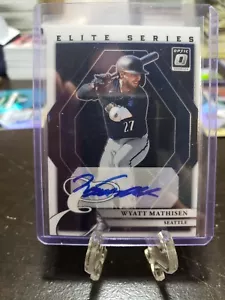 Wyatt Mathisen 2022 Optic Elite Series Auto Autograph #WM Mariners H6 - Picture 1 of 2