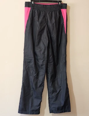 Pantalones deportivos Danskin Now negros/magenta de malla forrados con cremallera al tobillo para mujer M #H28-4 Foto 1 de 4