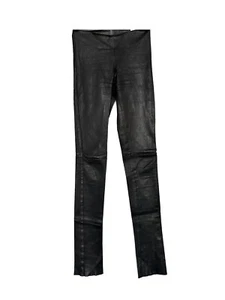 Jitrois Black Leather Pants Size 34 - Picture 1 of 7
