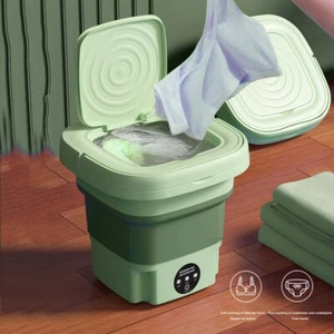Portable Washing Machine Mini Washer Foldable Washer and Spin Dryer Small Travel - Picture 1 of 6