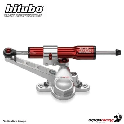 Ammortizzatore sterzo Bitubo laterale rosso Ducati 600 Monster 1993-1998 Foto 1 de 4