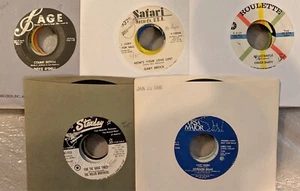 5 ct LOT #4 High Grade 45 RPM Odd, Private, Indie Labels, VG+ to NM - Picture 1 of 2
