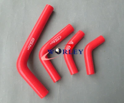 Manguera radiador silicona roja para HONDA CRF250R/CRF250X 2004-2009 05 06 07 08 Foto 1 de 4