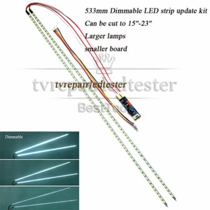 Tira de retroiluminación LED regulable universal de 10 piezas para reparación de monitor LCD de 15""-24"" - Imagen 1 de 5