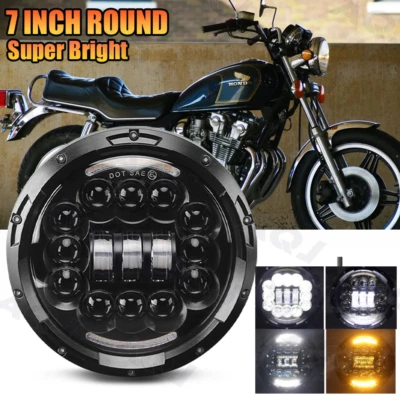 7-дюймовый светодиодный дальний/ближний свет для мотоцикла Honda CB750C CB900C 1980 1981 1982 годов выпуска на заказ - Изображение 1 из 4