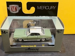 1/64 M2 1968 Mercury Cougar 390 tapa verde y blanco - Imagen 1 de 2