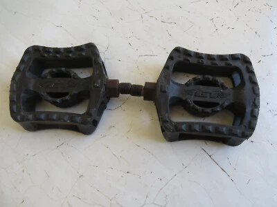 GT PEDALS BLACK 1/2" BMX FREESTYLE RACE PRO PEFORMER WORLD TOUR CRUISER  NYLON - Image 1 of 4