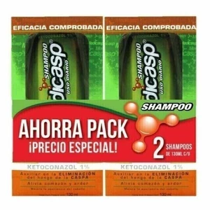 2 Pack MEDICASP Coal Tar Gel Dandruff Shampoo Treats Seborrheic Dermatitis 130ml