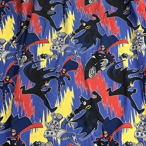 Batman Robin Mr Freeze Cartoon Vintage 1996 Twin Fitted Sheet DC Comics - Picture 1 of 7
