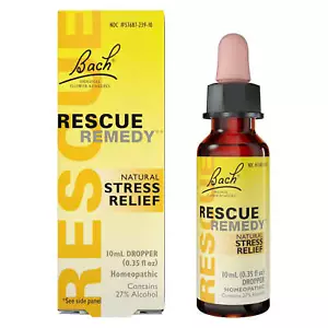Cuentagotas Bach RESCUE REMEDY alivio natural del estrés 0,35 fl oz 10 ml - Imagen 1 de 11