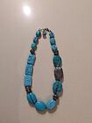 Silpada Sterling Silver Turquoise Necklace Retired 22" Long