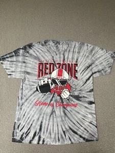 Stanford Football Shirt Gray Red Top Tee Short Sleeve Tye Dye Zone Mens large - Picture 1 of 5