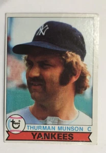 Tarjeta de béisbol Thurman Munson 1979 Topps #2 Burger King en muy buen estado centro 20/80 - Imagen 1 de 6