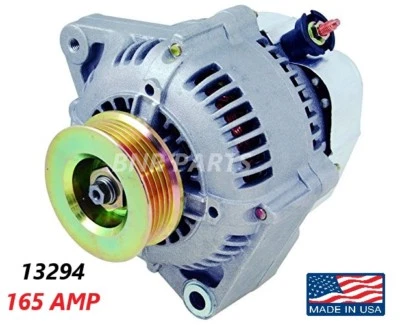 165 AMP 13294 Alternator Honda Prelude 88-91 High Output Performance HD NEW USA - Image 1 of 2