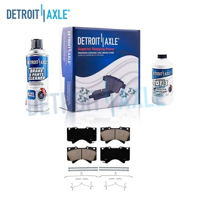 Kit de pastilhas de freio dianteiras de cerâmica com hardware para 2008 2009-2019 LX570 Sequoia Tundra - Imagem 1 de 4